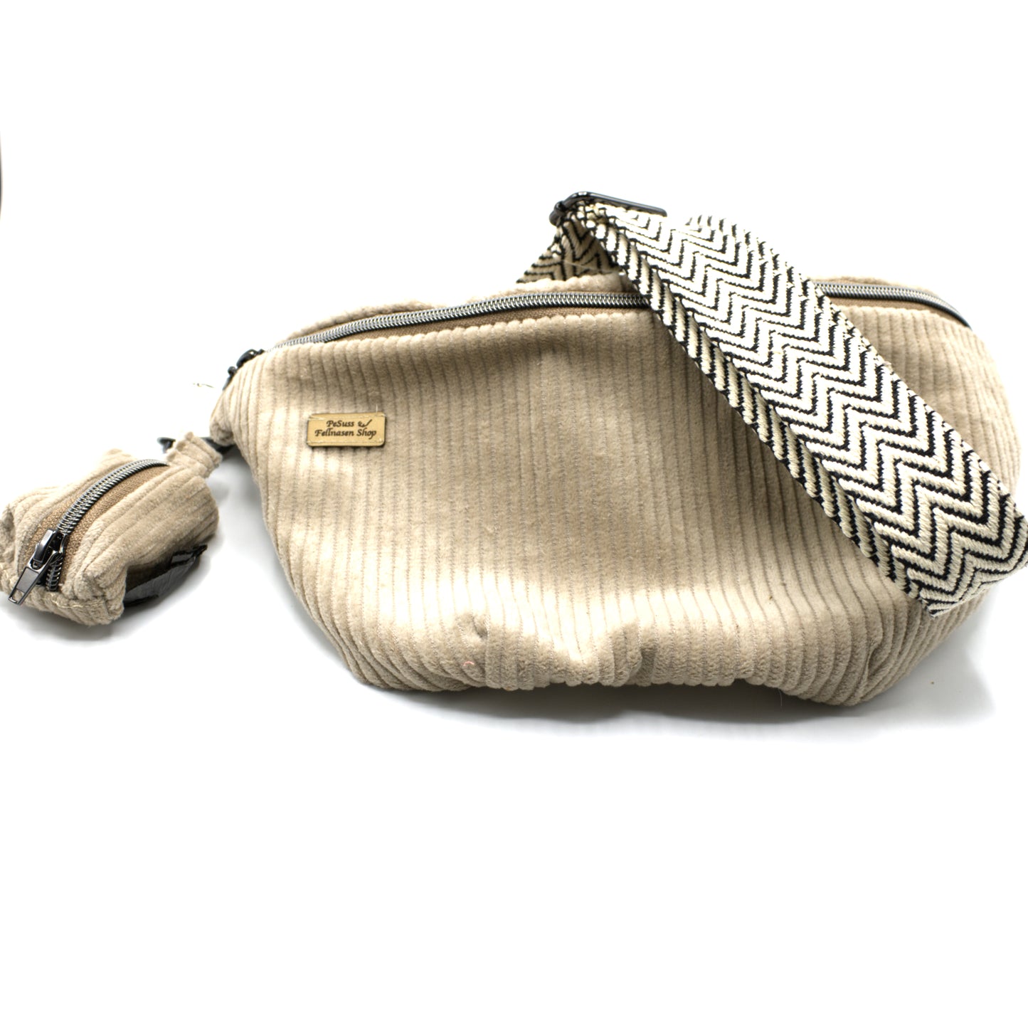 Bauchtasche, Crossbag, Beige