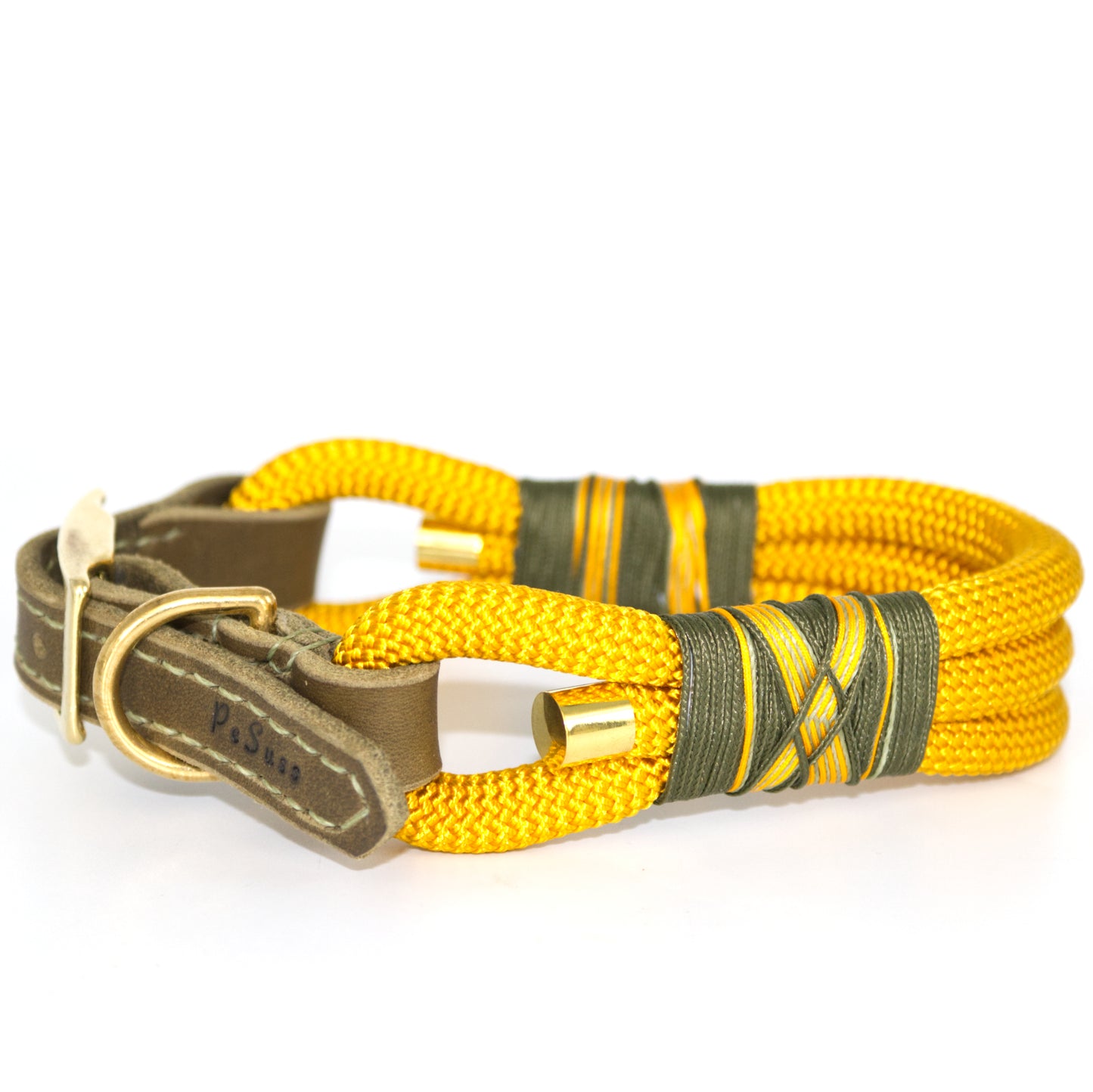 Halsband Goldenrod & Oliv