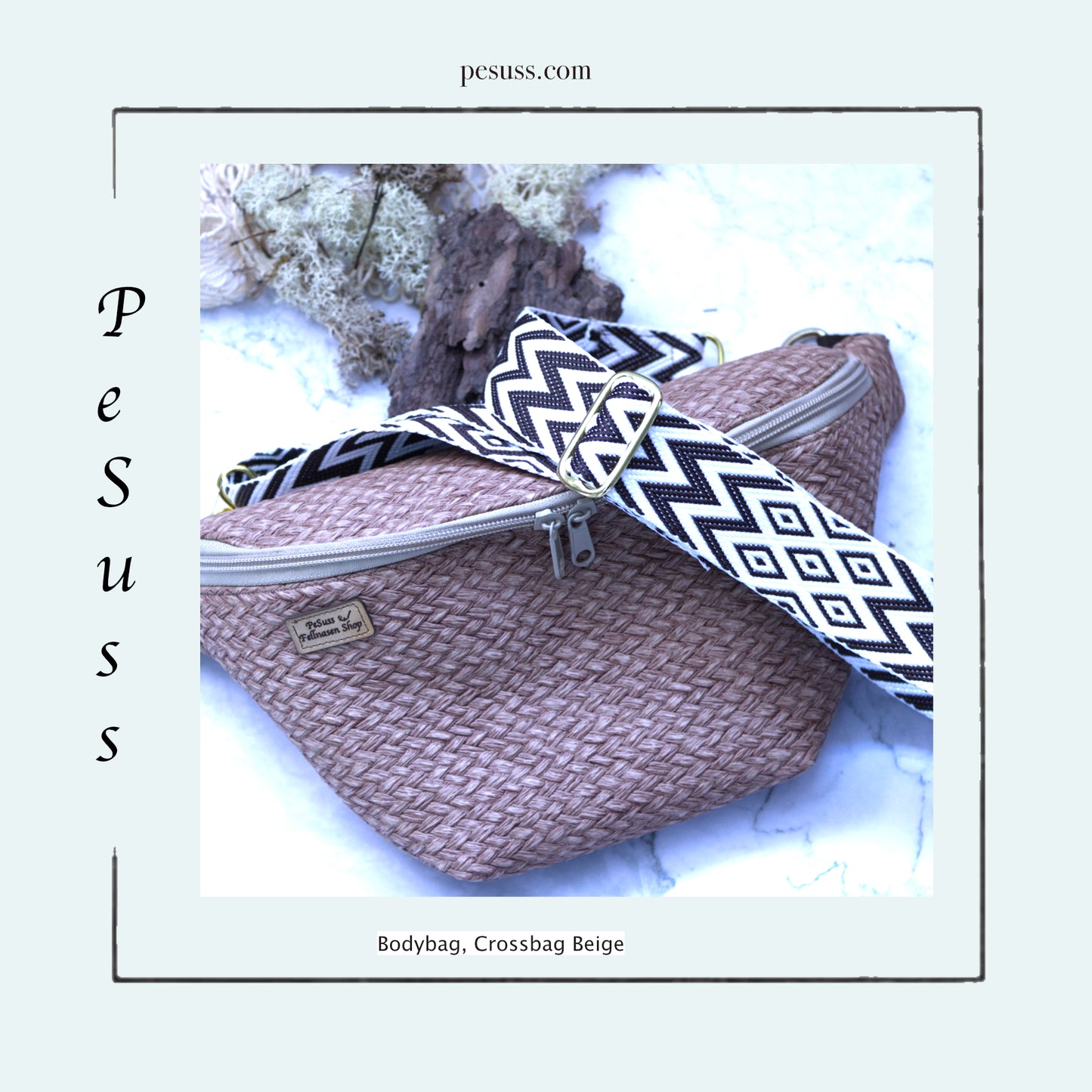 Bodybag, Crossbag Beige