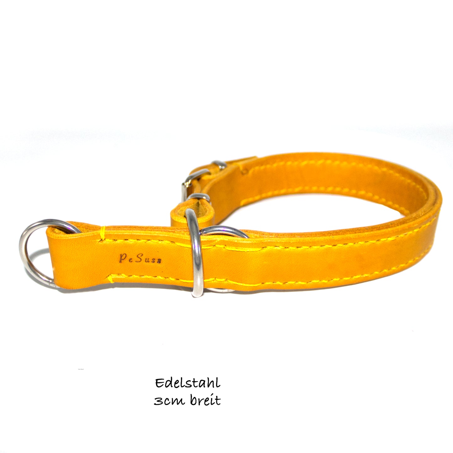 Zugstopp Halsband Solid, verstellbar, Maisgelb