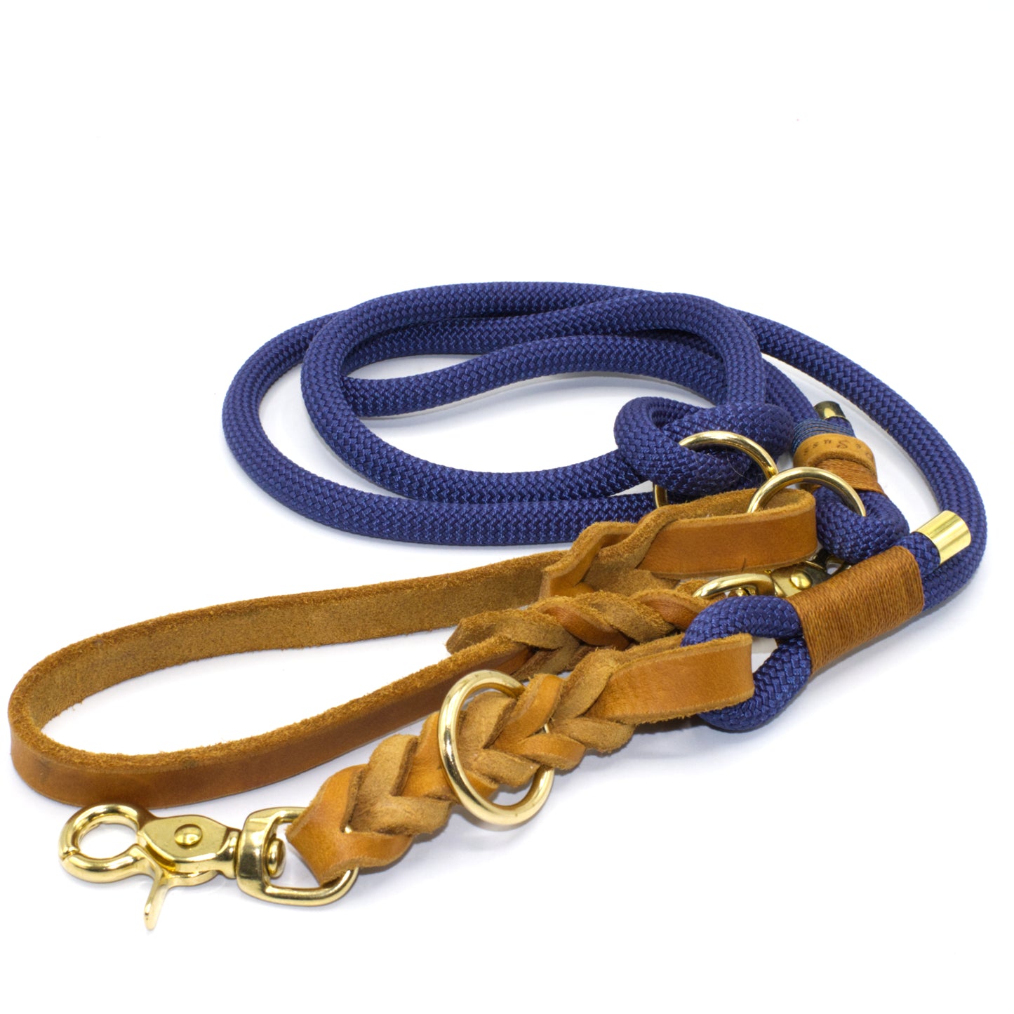 Leine Marine Blau & Cognac