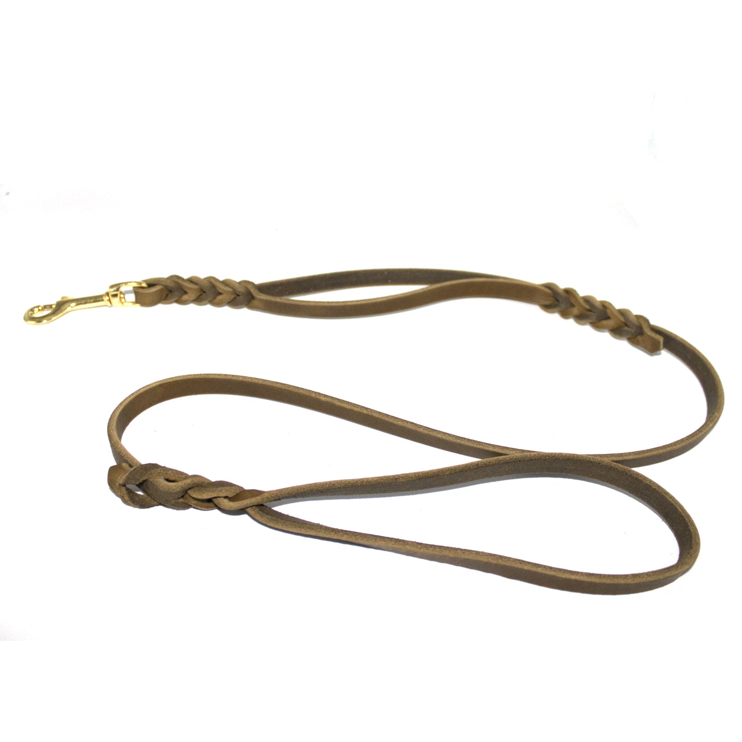 Fettlederleine mit 2 Schlaufen