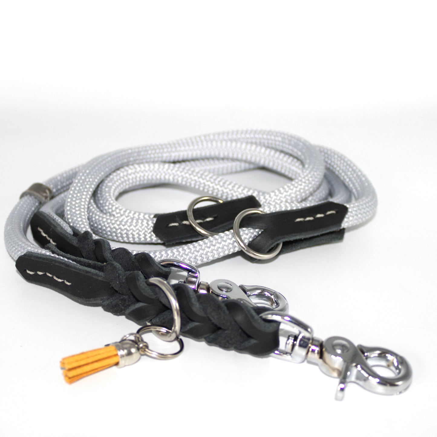 Leine Shiny Silver & Black