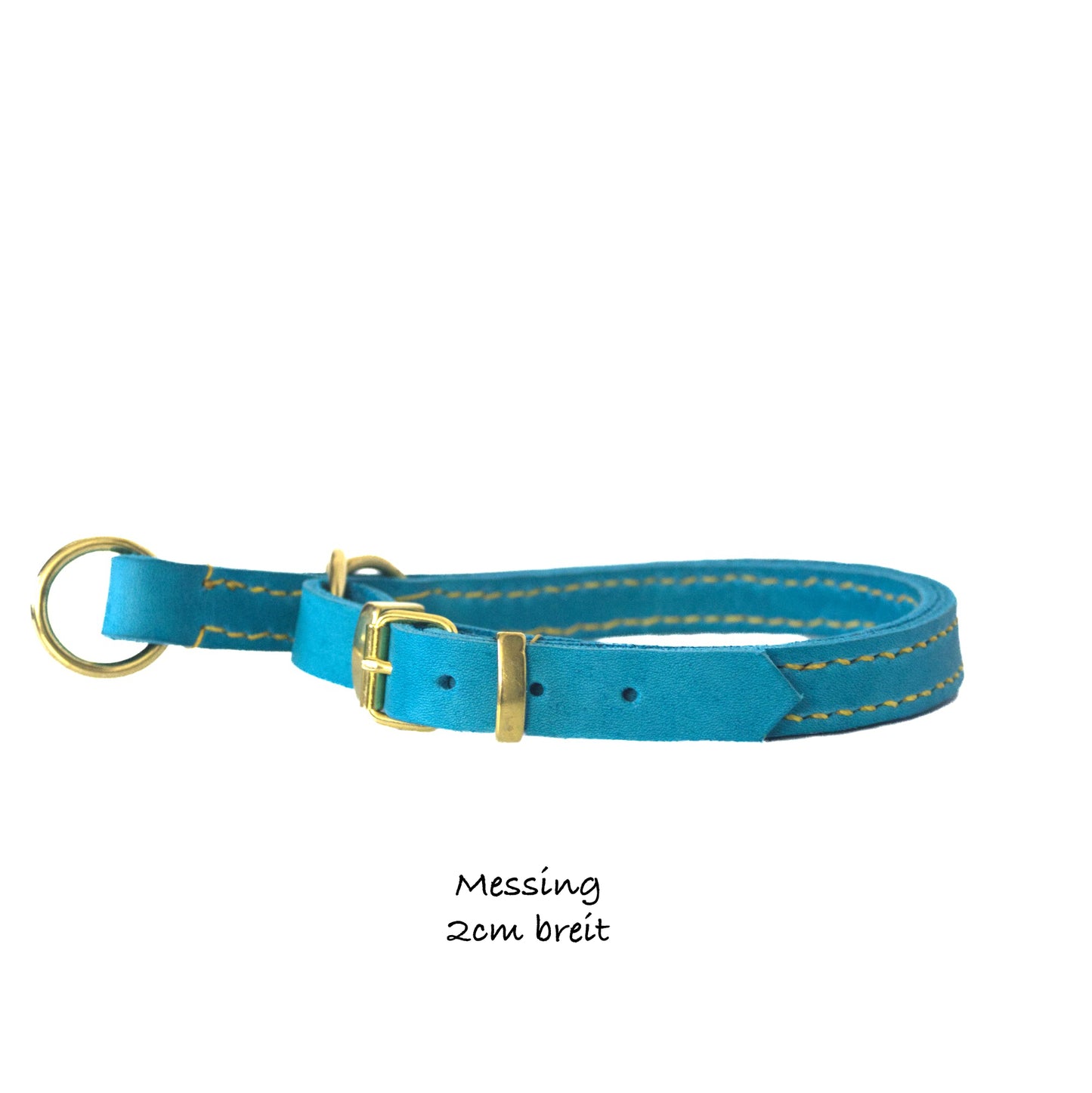 Zugstopp Halsband Solid, verstellbar, Türkis
