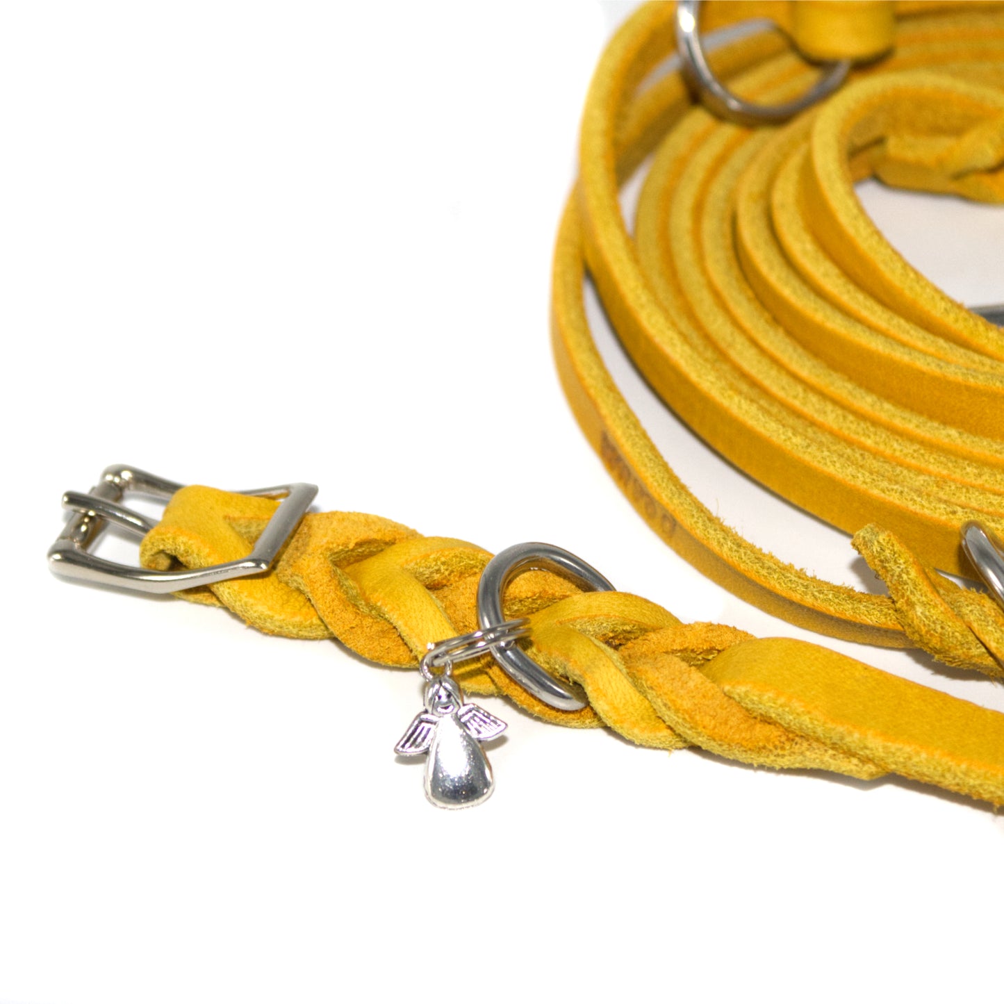 Set oder Halsband Maisgelb