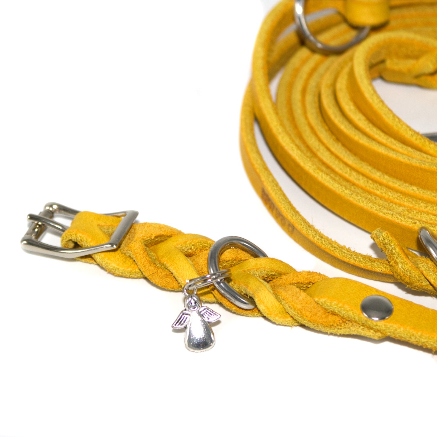 Set oder Halsband Maisgelb