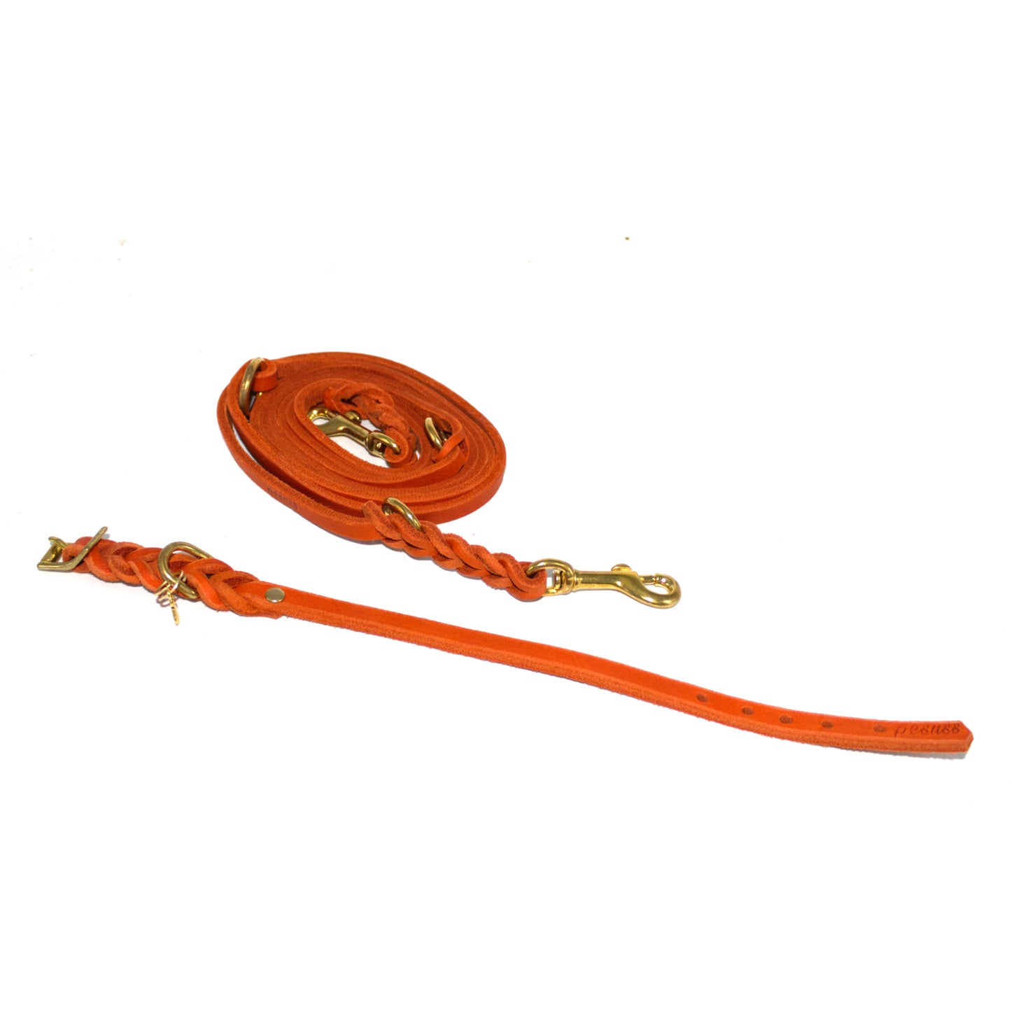 Set oder Halsband Orange