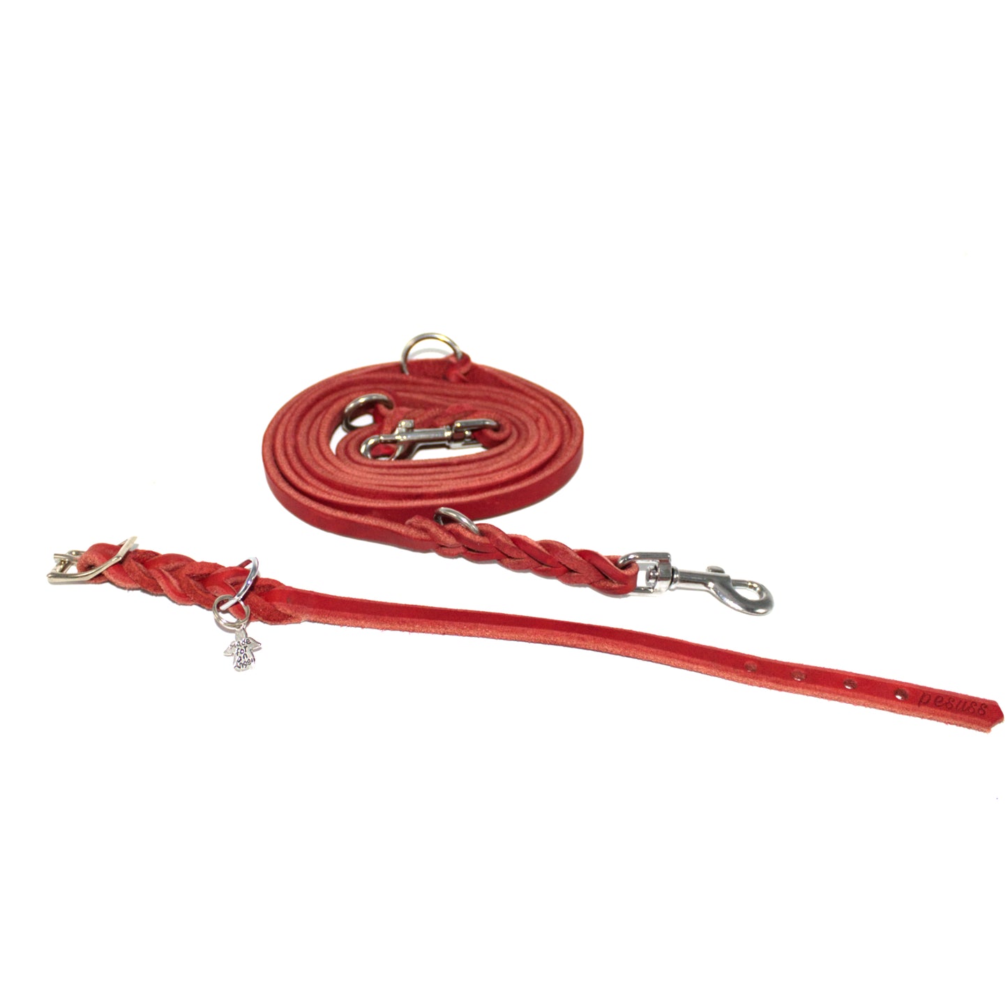 Set oder Halsband Rot