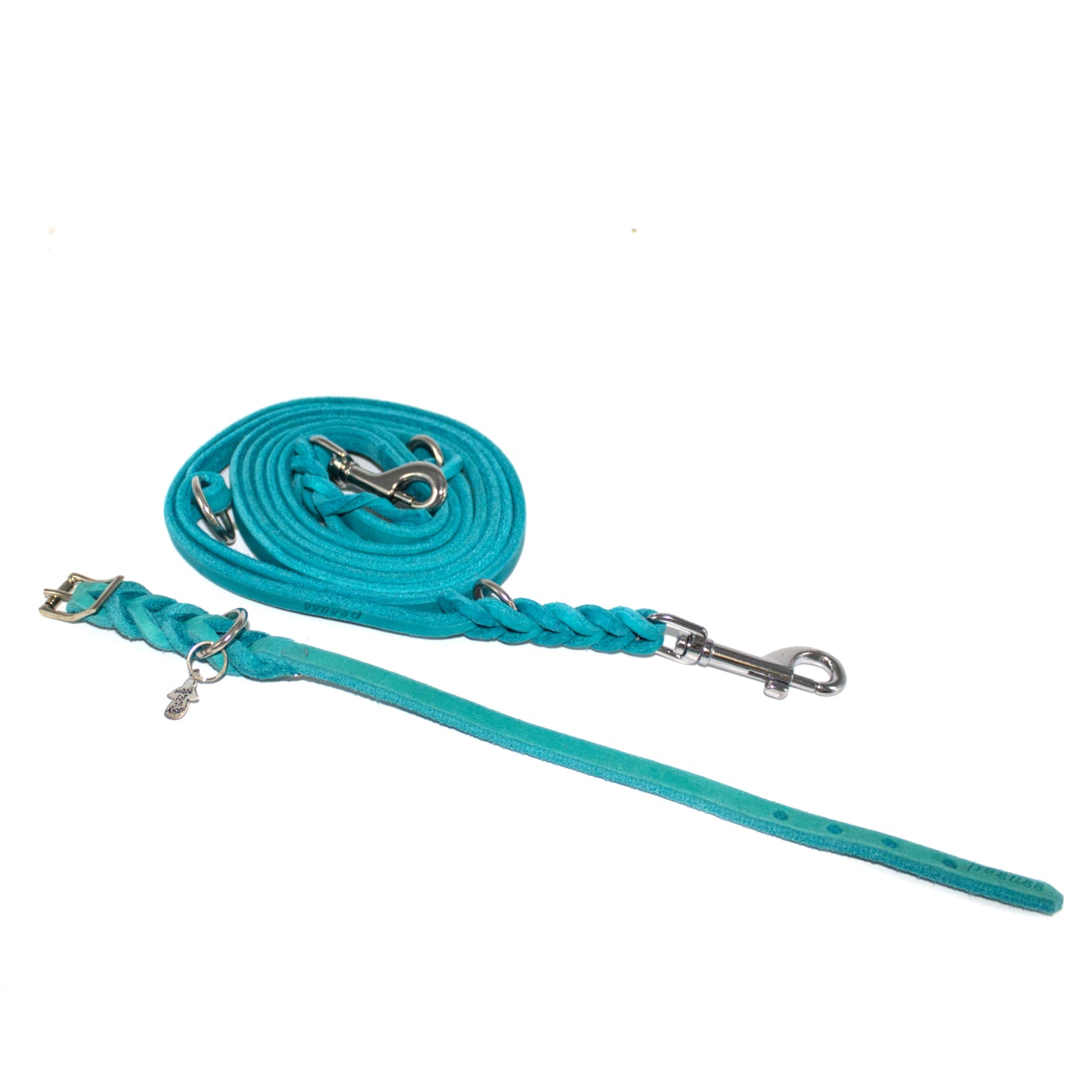 Set oder Halsband Türkis