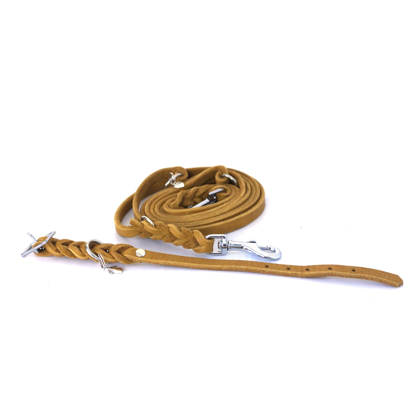 Set oder Halsband Cognac