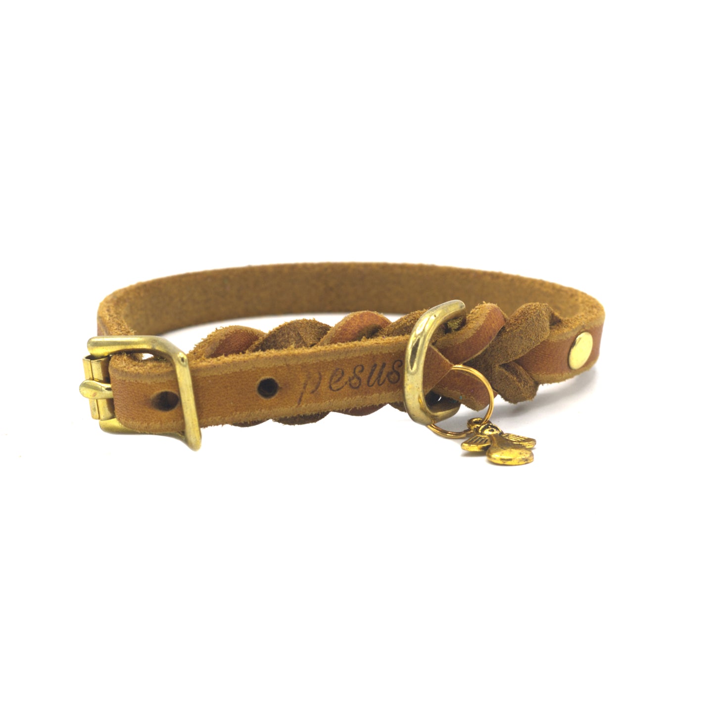 Set oder Halsband Cognac