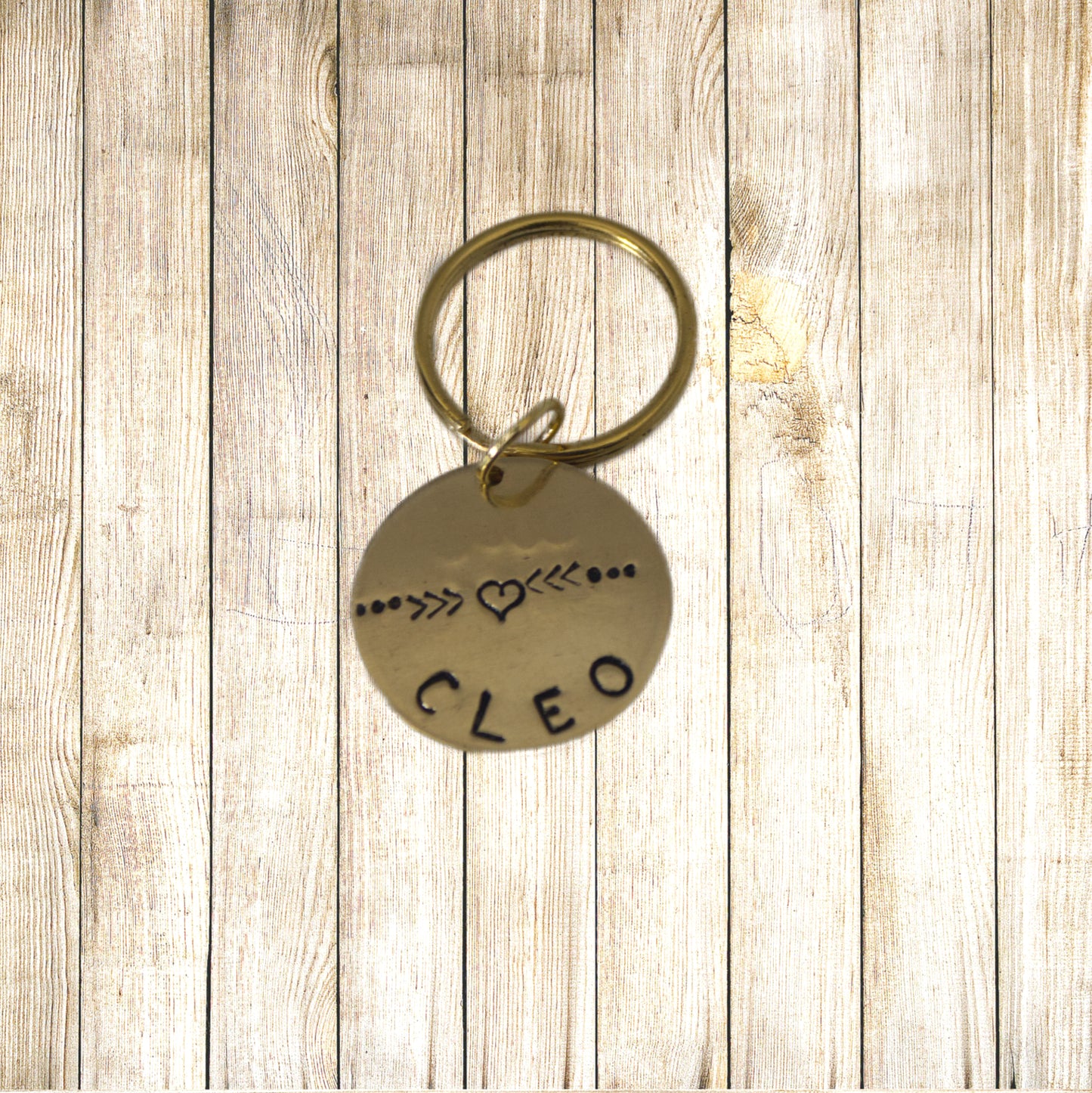 Personalisierte Hundemarke, Rund