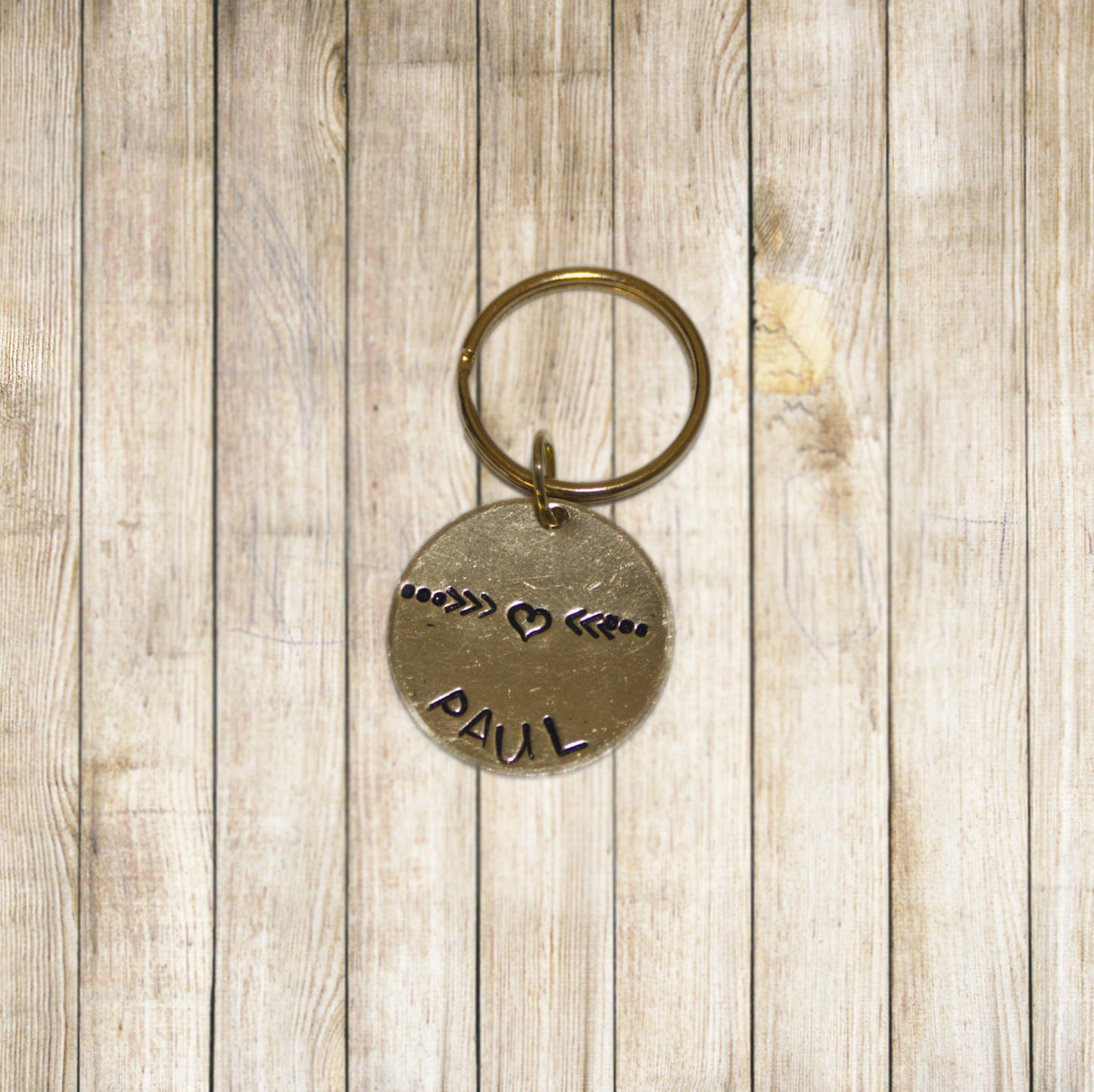 Personalisierte Hundemarke, Rund