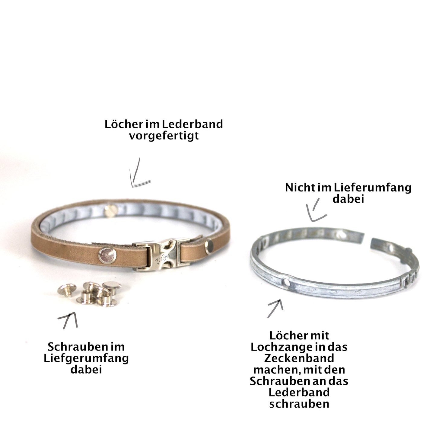 Zeckenbandcover Silber