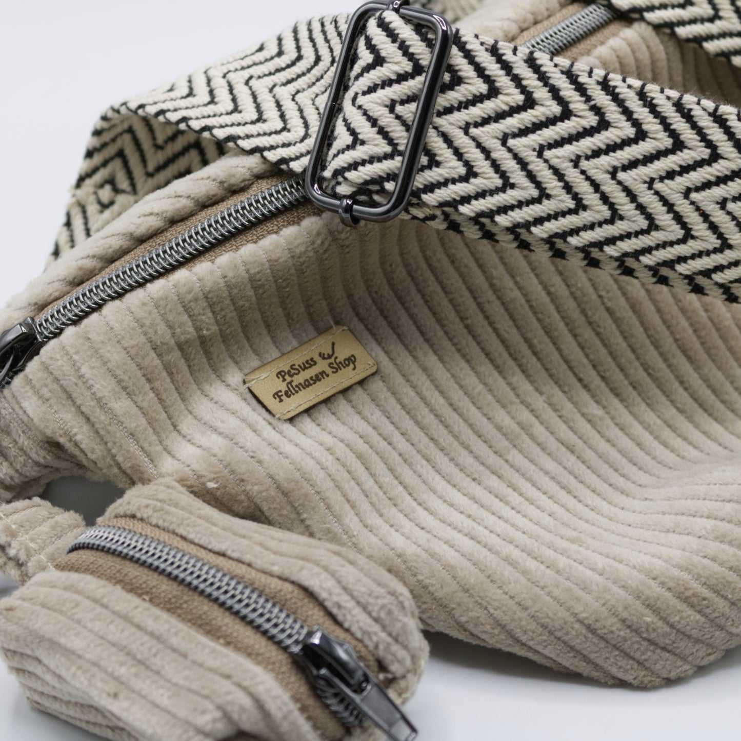 Bauchtasche, Crossbag, Beige