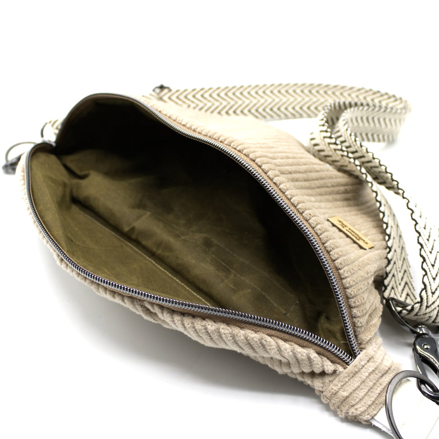 Bauchtasche, Crossbag, Beige