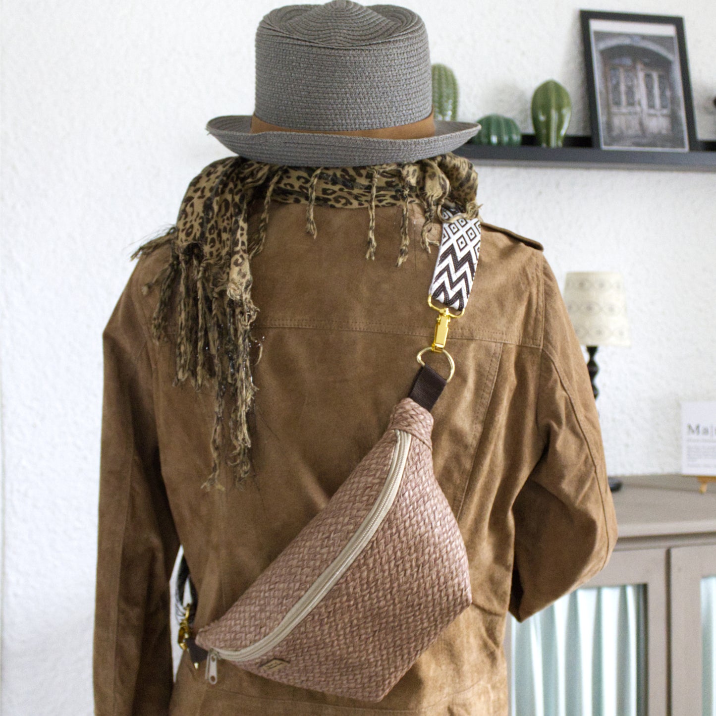 Bodybag, Crossbag Beige