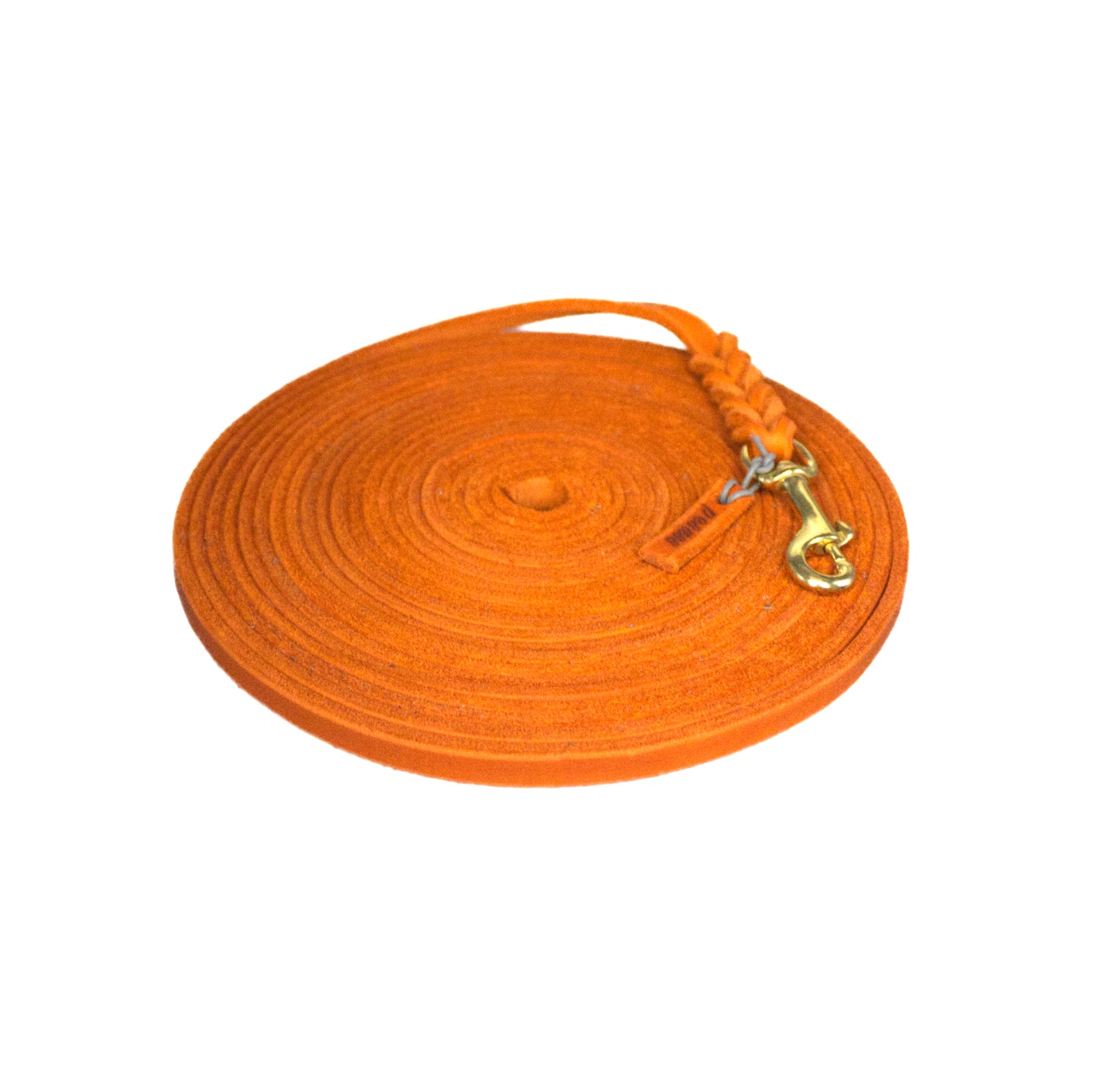 Fettleder Schleppleine, Fährtenleine, Mantrailing, Orange