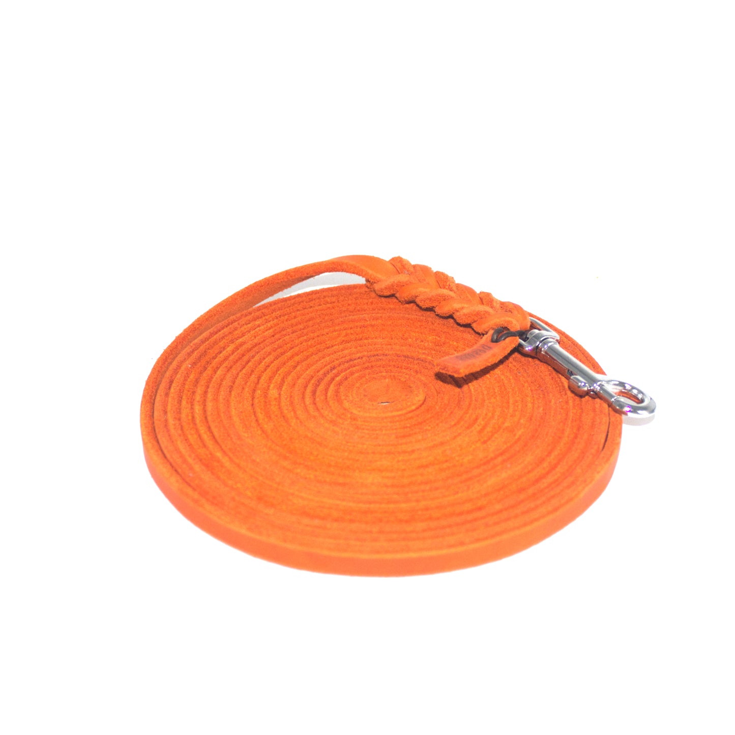 Fettleder Schleppleine, Fährtenleine, Mantrailing, Orange