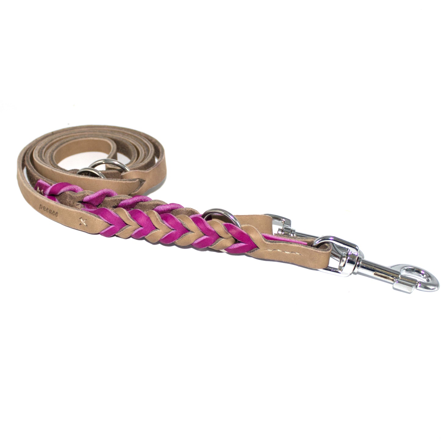 Leine 3 Fach verstellbar, zweifarbig,  2,20m