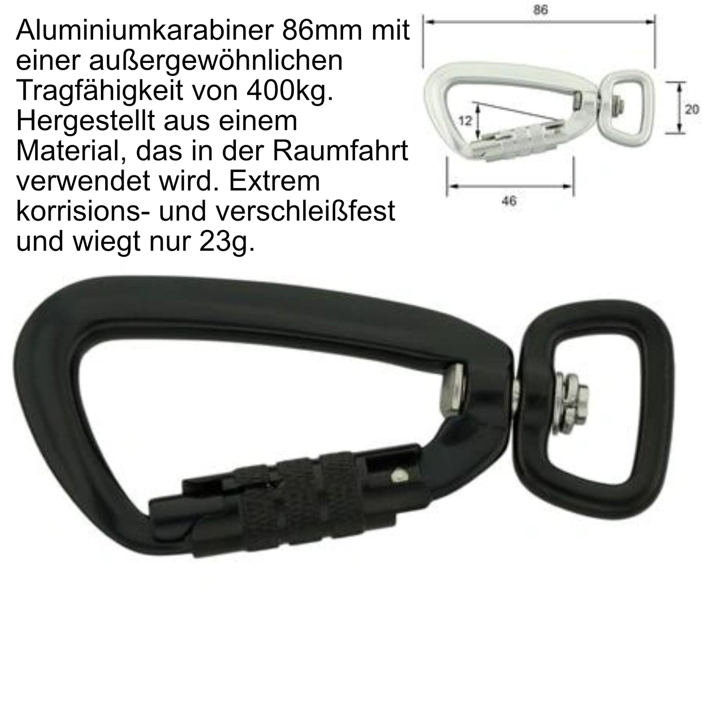 2,20m Leine 3 Fach verstellbar