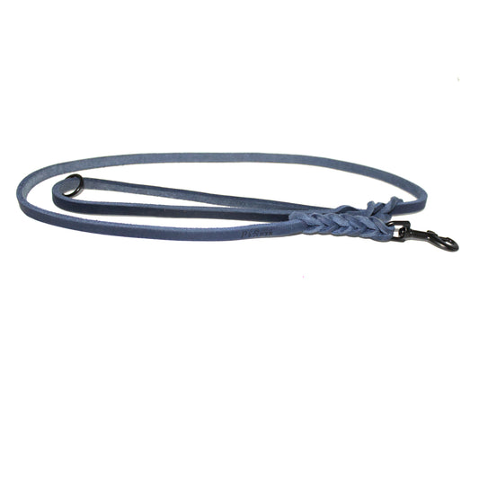 Stadtleine mit Schlaufe & Ring, Blau