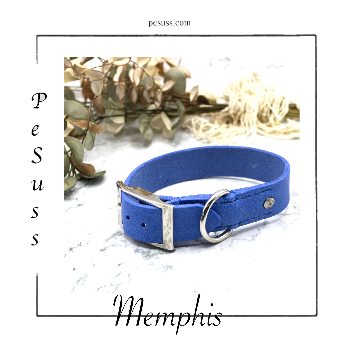 Halsband Memphis Königsblau
