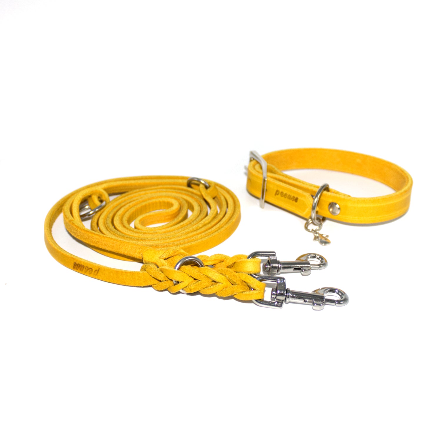 Set oder Halsband Maisgelb