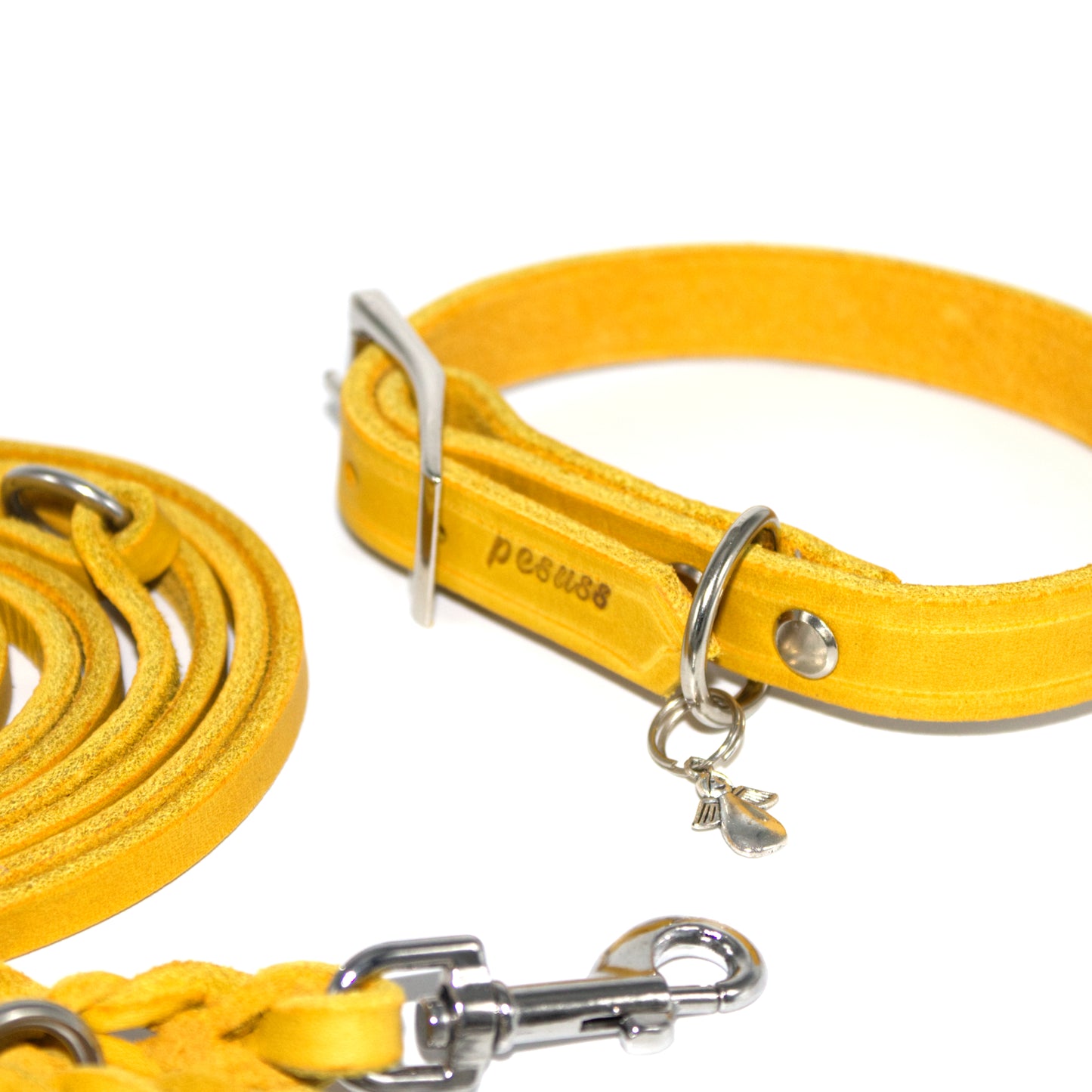Set oder Halsband Maisgelb