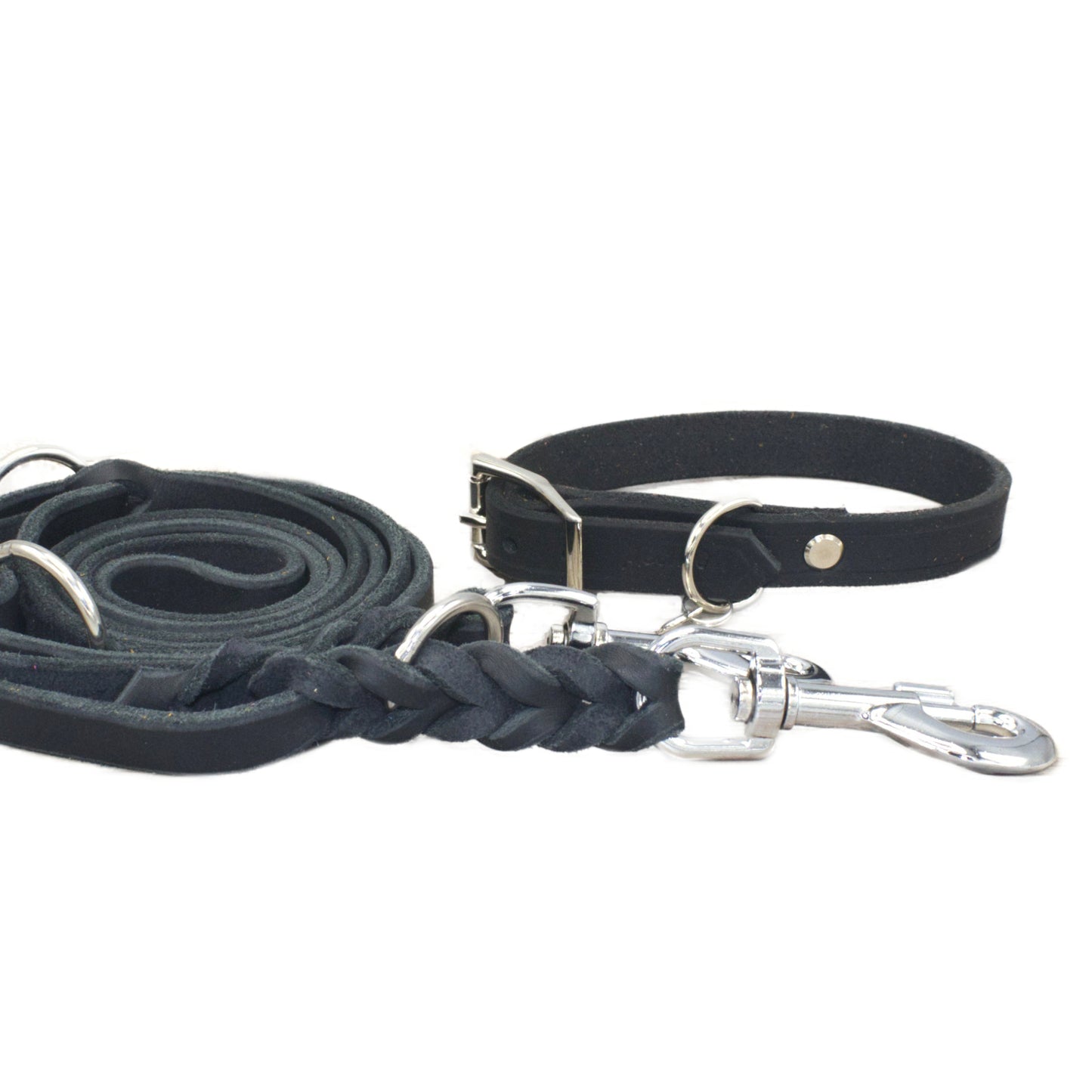Set oder Halsband Schwarz